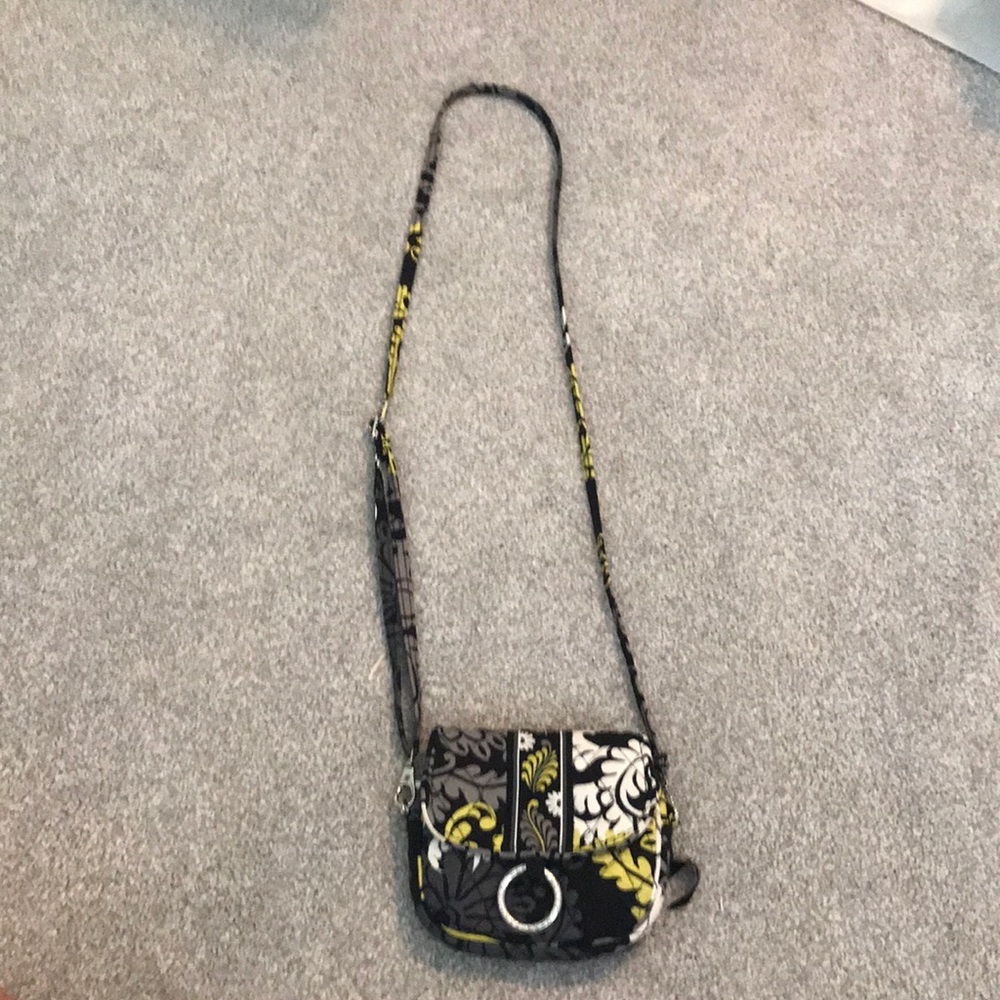 black green white and grey vera bradley purse